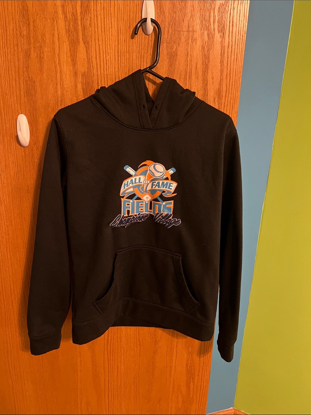 Black Hall of Fame Fields Softball Hoodie Medium